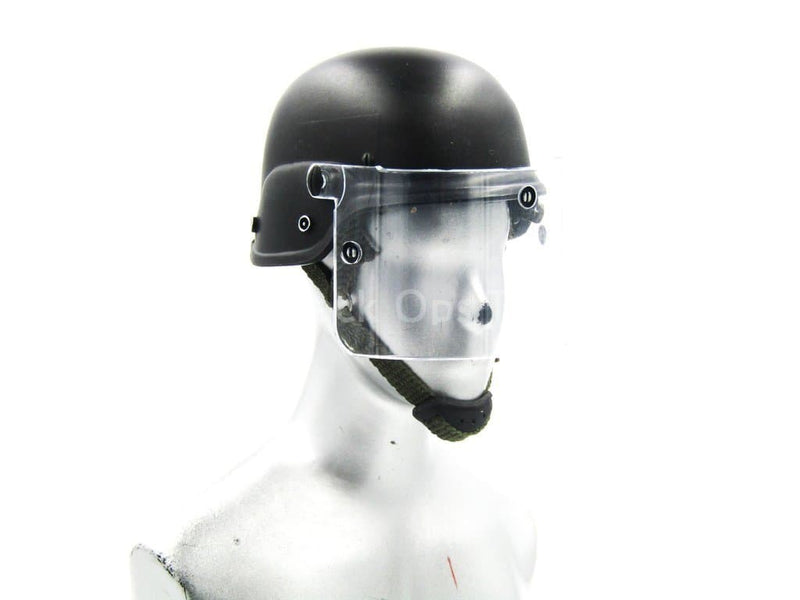 Load image into Gallery viewer, GIGN Assault Team Leader - Black Riot Helmet
