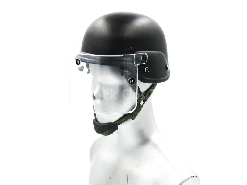 Load image into Gallery viewer, GIGN Assault Team Leader - Black Riot Helmet
