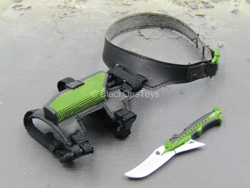 Spiderman - New Goblin - Green Handled Knife w/Drop Leg Holster