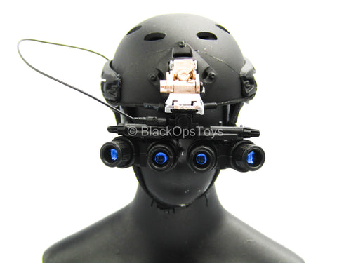 S.W.A.T. - Black Helmet w/NVG Set