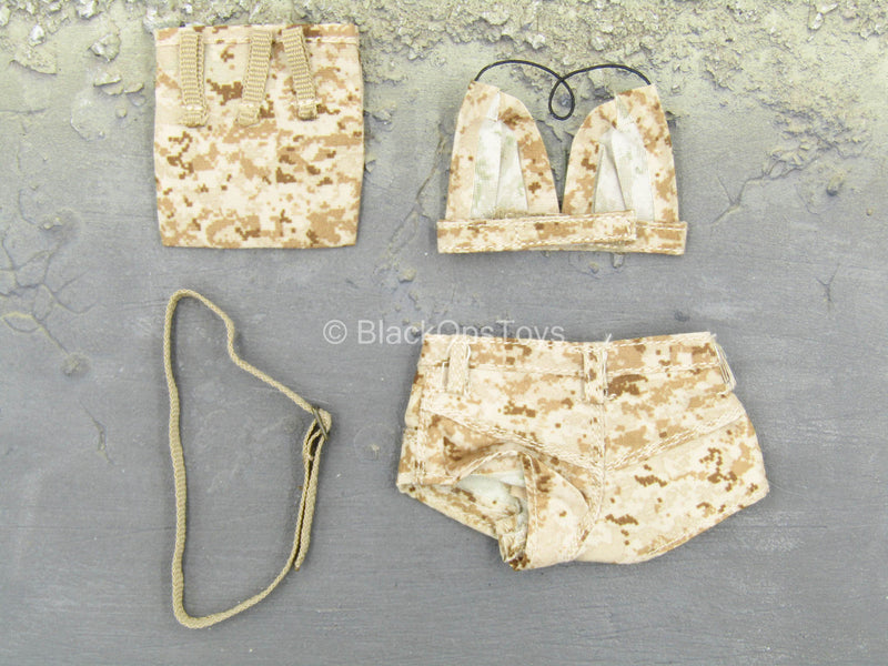 Load image into Gallery viewer, AOR1 Camo Shorts &amp; Bra w/Belt &amp; Dump Pouch
