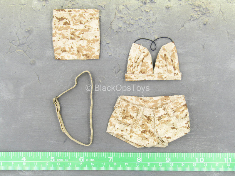 Load image into Gallery viewer, AOR1 Camo Shorts &amp; Bra w/Belt &amp; Dump Pouch
