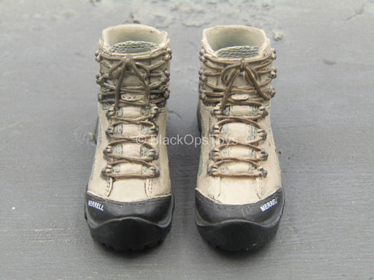 Marc A. Lee - Seal Team 3 - Tan Combat Boots (Peg Type)