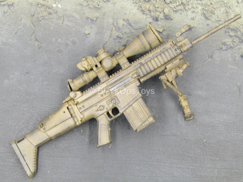 Load image into Gallery viewer, Weapons Collection - Camo Weathered Scar-H Rifle
