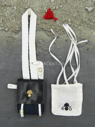 Black Satchel w/White Bib