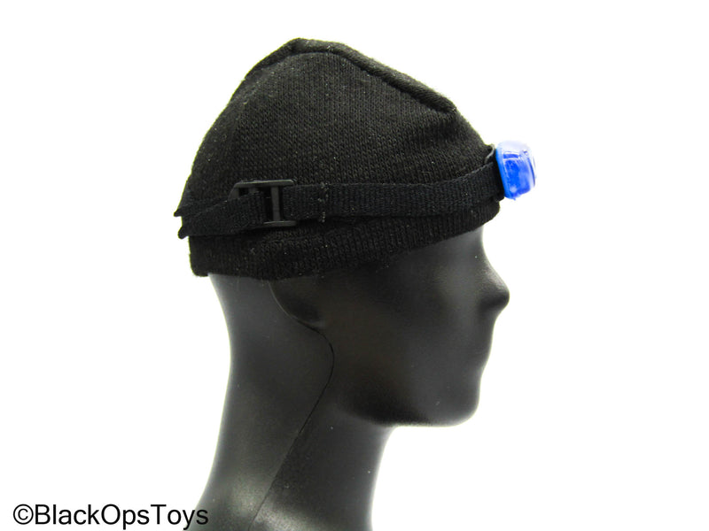 Load image into Gallery viewer, SMU Pararescue Jumpers R - Black Beanie w/Head Lamp
