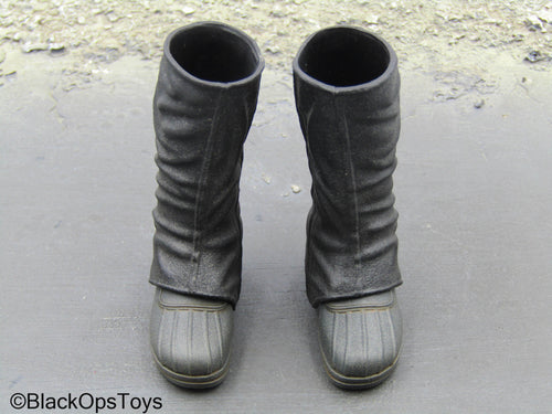 Star Wars Boba Fett - Black 2-Part Boots (Peg Type)