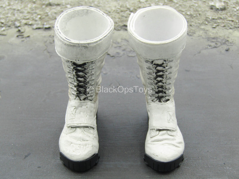 Load image into Gallery viewer, The Punisher - White Combat Boots (Peg Type)
