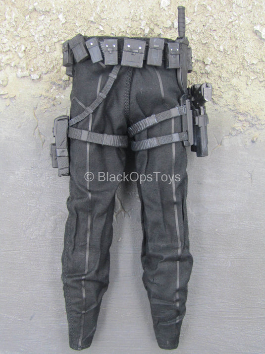 GI Joe - Snake Eyes - Black Combat Pants w/Utility Belt Set