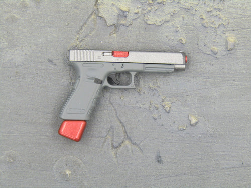 PISTOL - Grey & Red 9MM Pistol