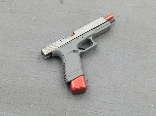 PISTOL - Grey & Red 9MM Pistol