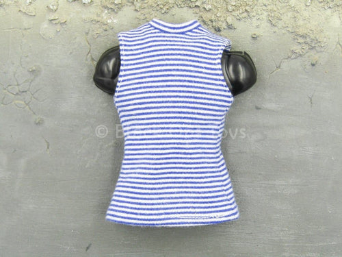 Russian Airborne - Blue & White Striped Sleeveless Shirt