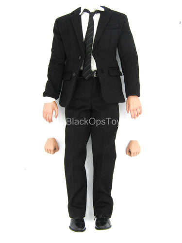 007 James Bond - Male Base Body w/Black Suit Set & Shoes