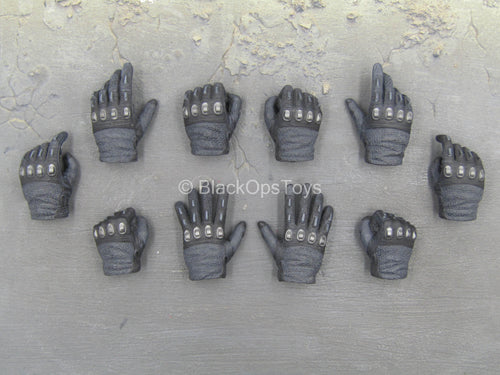 GI JOE - Snake Eyes - Black Gloved Hand Set (x10)