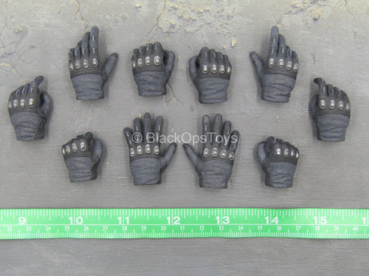 GI JOE - Snake Eyes - Black Gloved Hand Set (x10)