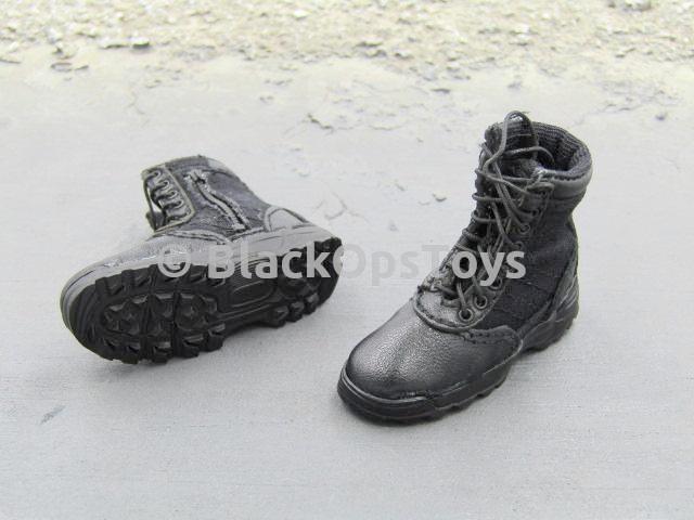 Load image into Gallery viewer, LAPD SWAT 3.0 - Takeshi Yamada - Black Combat Boots Foot Type
