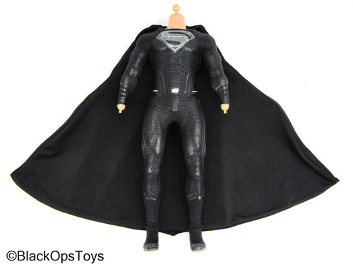 The Black Transcendent - Male Dressed Body w/Black Suit & Wired Cape