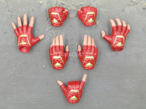 Captain Marvel - Red & Gold Like Female Hand Set