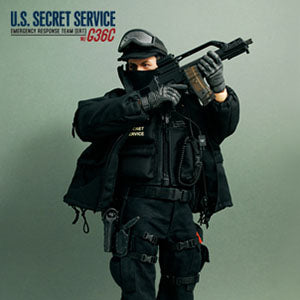 Load image into Gallery viewer, U.S. Secret Service - Black Leather Like Boots (Foot Type)
