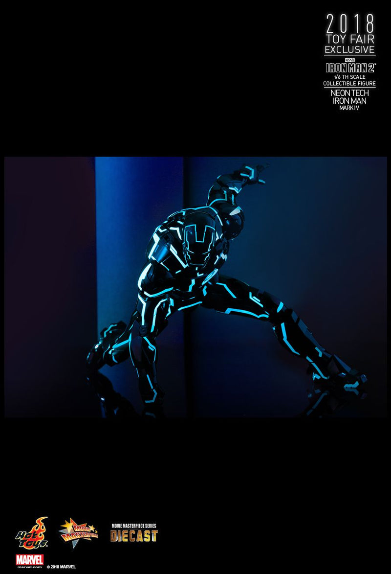 Load image into Gallery viewer, Diecast Neon Tech Iron Man &amp; War Machine 3-Pack - MINT IN BOX
