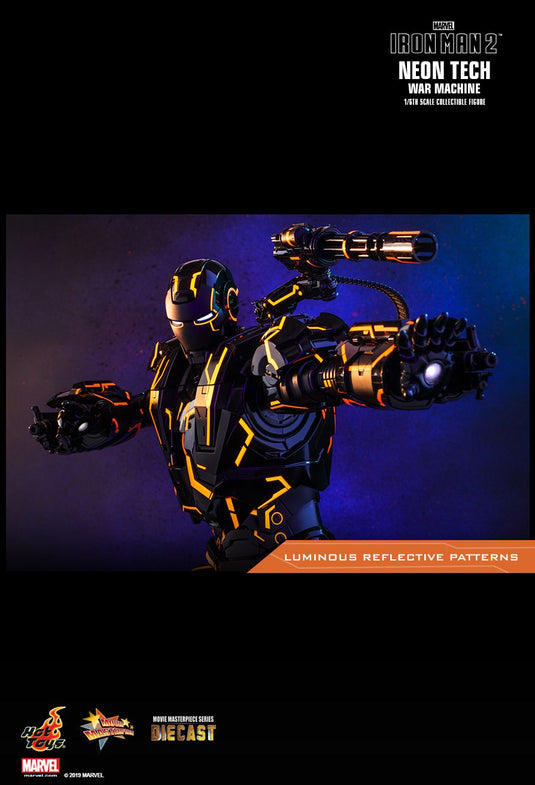 Diecast Neon Tech Iron Man & War Machine 3-Pack - MINT IN BOX