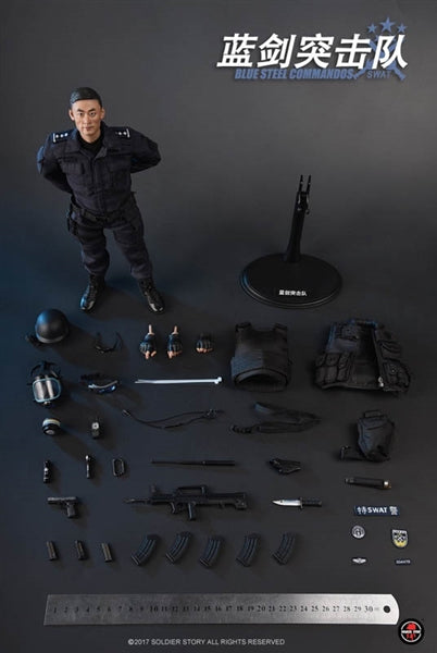 Load image into Gallery viewer, SWAT Blue Steel Commandos - Black Shirt
