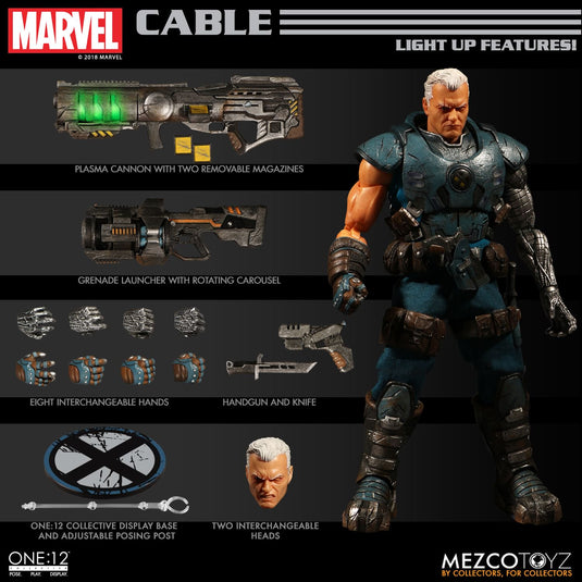 1/12 - Cable - Male Expression Head Sculpt