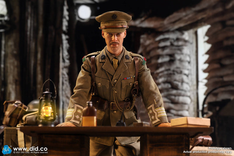 Load image into Gallery viewer, WWI - British Officer Colonel Mackenzie &amp; War Desk Diorama Set - MINT IN BOX
