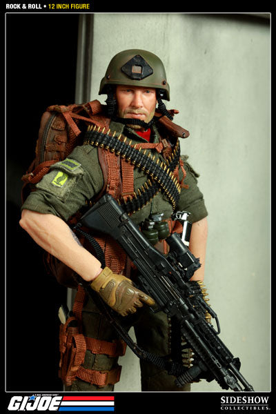 Load image into Gallery viewer, GI JOE - Machine Gunner Rock &#39;n&#39; Roll - Exclusive - MINT IN BOX
