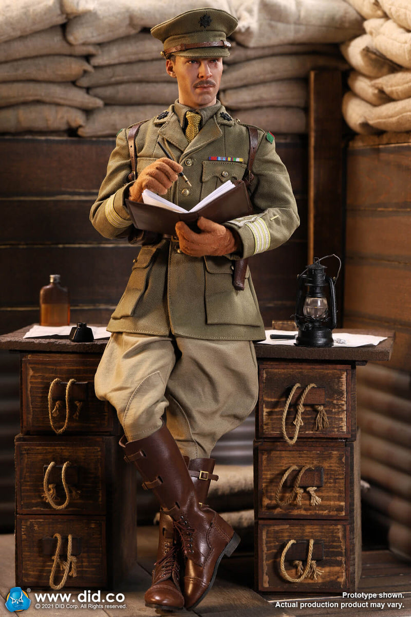 Load image into Gallery viewer, WWI - British Officer Colonel Mackenzie &amp; War Desk Diorama Set - MINT IN BOX
