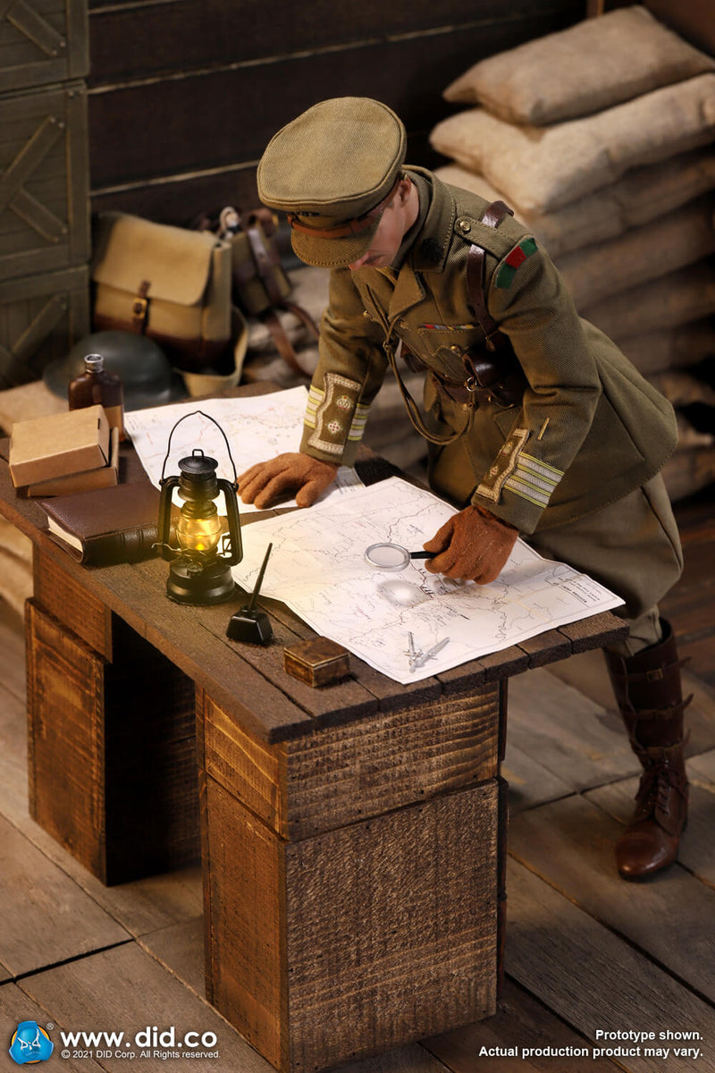 Load image into Gallery viewer, WWI - British Officer Colonel Mackenzie &amp; War Desk Diorama Set - MINT IN BOX
