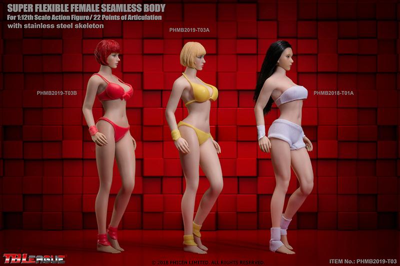 Load image into Gallery viewer, 1/12 Scale - Pale Super Flexible Female Seamless Body - MINT IN BOX
