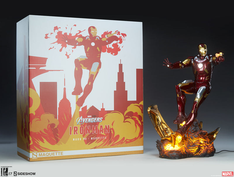 Load image into Gallery viewer, The Avengers - Iron Man MK VII Light Up Maquette - MINT IN BOX
