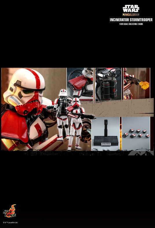 Star Wars - Incinerator Trooper - Male Body w/White & Red Armor