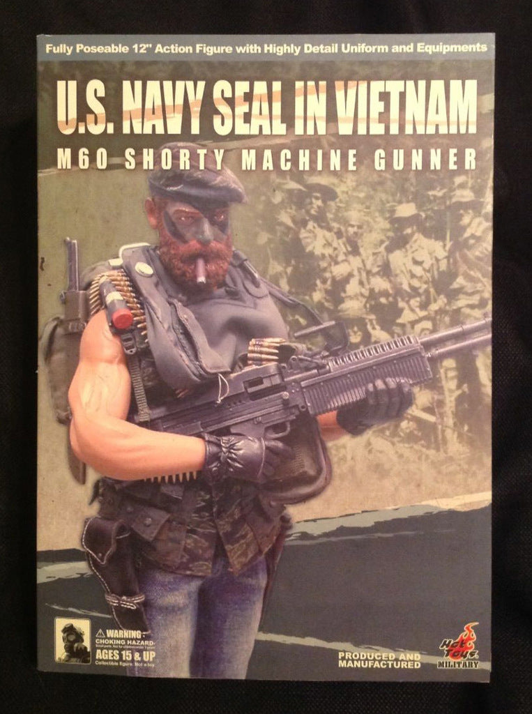 Load image into Gallery viewer, M60 Shorty Machine Gunner - Male Base Body w/Head Sculpt &amp; Cigar
