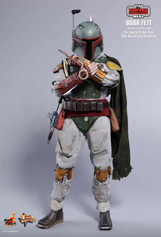 Star Wars - Boba Fett 40th Aniv. - Helmeted Head Sculpt w/Jaig Eyes