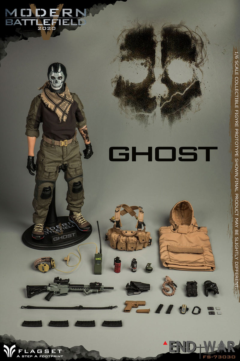 Load image into Gallery viewer, Modern Battlefield Ghost - Male Base Body w/Skull Masked Head Sculpt
