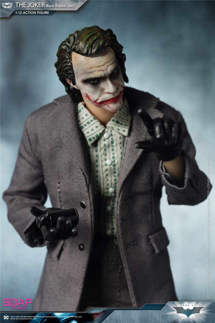 Load image into Gallery viewer, 1/12 - The Joker Bank Robber - Head Sculpt w/Clown Mask
