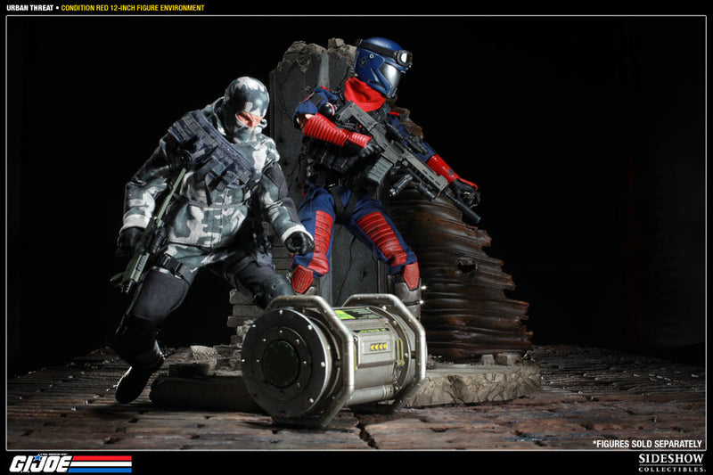 Load image into Gallery viewer, GI JOE - Urban Threat &quot;Condition Red&quot; Diorama Stand - MINT IN BOX
