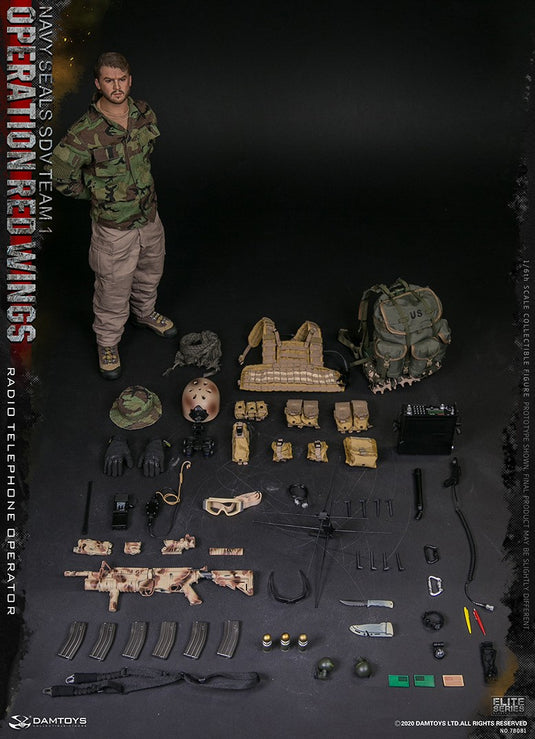 Operation Red Wings Radio Operator - Green & Black Shemagh