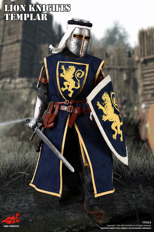 Malta Knights - Templar - Blue & Yellow Padded Tunic