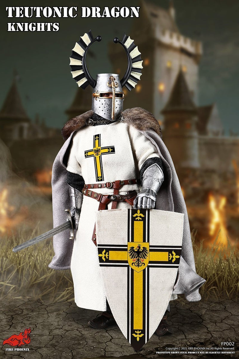 Load image into Gallery viewer, St Johns Knights - White &amp; Gold Like Shield
