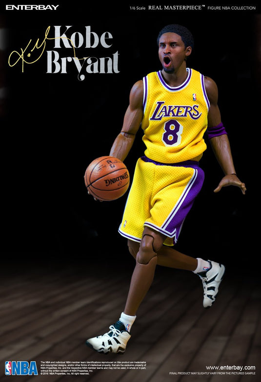 Kobe Bryant 24 Old School NBA Los Angeles Jersey Lg LA Lakers Yellow PJ  Team O29