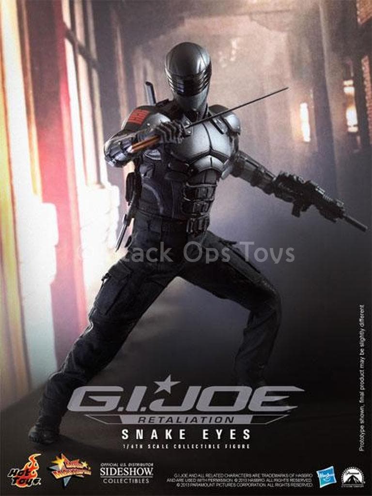 Load image into Gallery viewer, GI JOE - Snake Eyes - Black Gloved Hand Set (x5) w/Wrist Pegs
