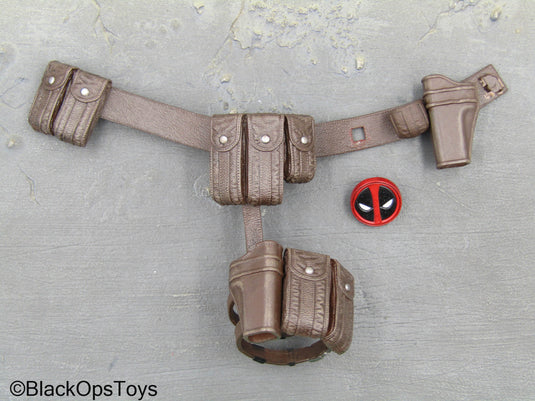 Zombie Deadpool - Brown Utility Belt w/Drop Leg Pouch