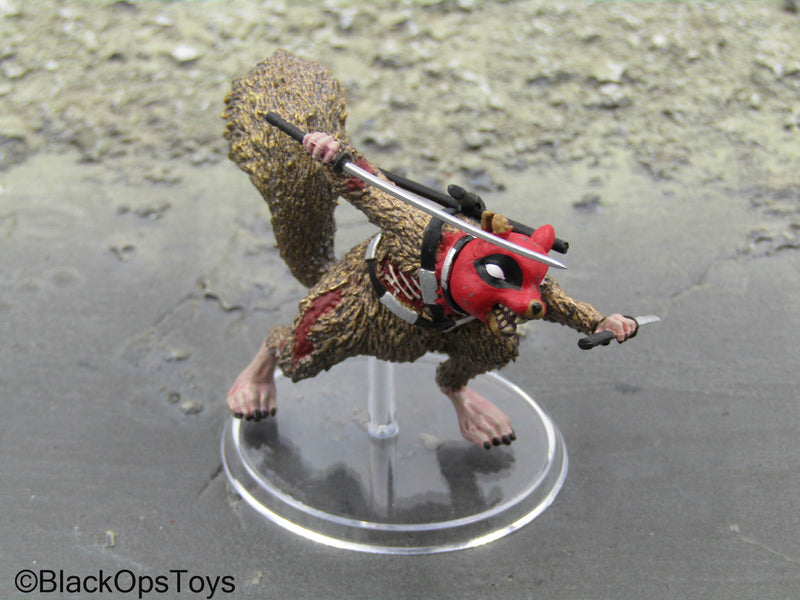 Load image into Gallery viewer, Zombie Deadpool - Zombie Squirrel Minifugure
