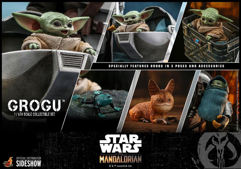 Load image into Gallery viewer, Star Wars Grogu - Grogu w/Crate &amp; Stand
