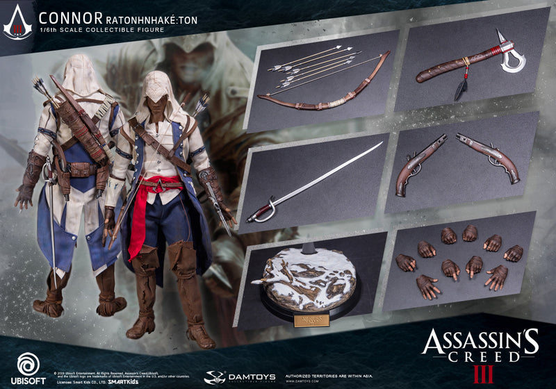 Load image into Gallery viewer, Assassins Creed 3 - Connor - Brown &amp; White Gauntlets w/Hidden Blade
