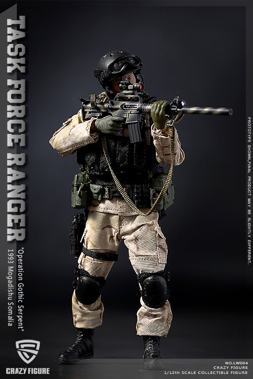 1/12 - Delta Force - Rifleman - Black Chest Rig w/Mag Set (x4)